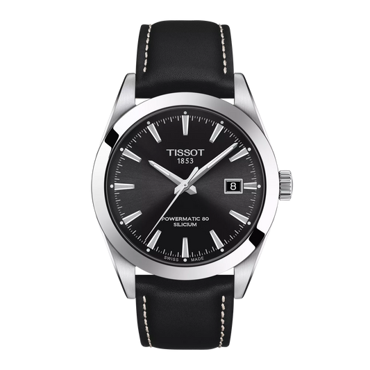 Tissot Gentleman Powermatic 80 Silicium 40 MM Automatic Black Dial Watch T127.407.16.051.00