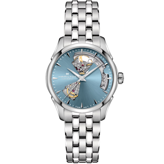 Hamilton Jazzmaster Open Heart Lady Automatic Blue Dial Watch H32215140