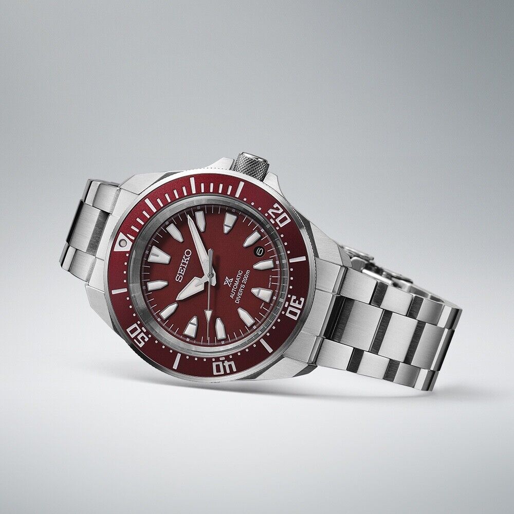 Seiko Prospex Sea Diver's 200M Red Dial 41.7 MM Automatic Watch SRPL11K1