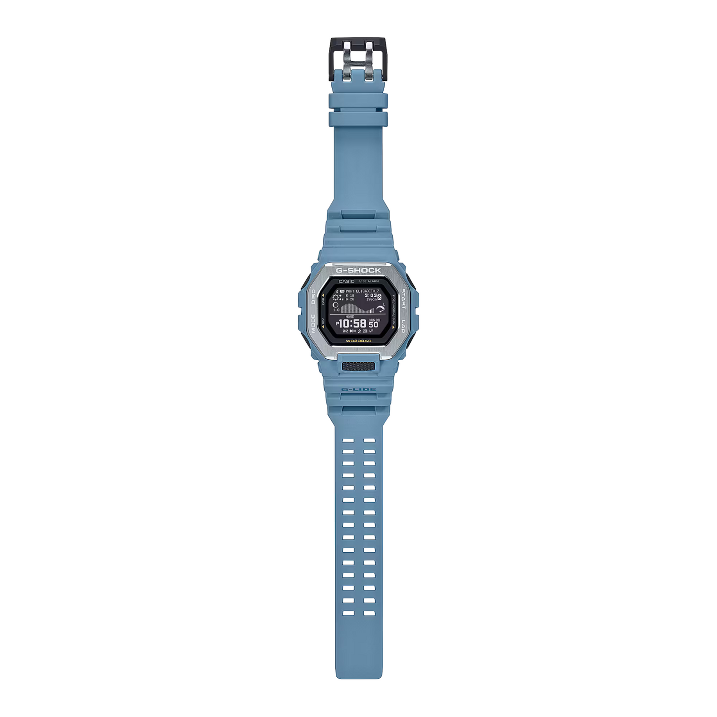 Casio G-Shock G-Glide Quartz Blue Resin Watch GBX-100-2A