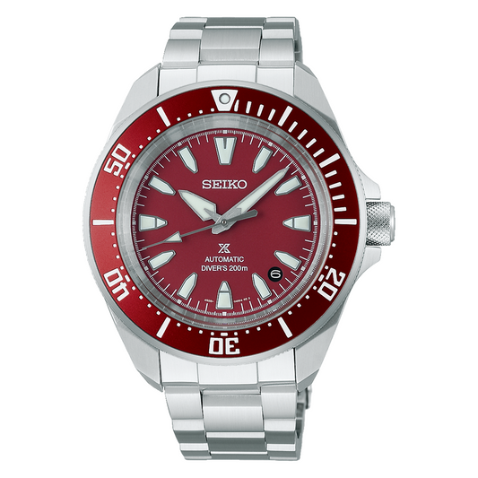 Seiko Prospex Sea Diver's 200M Red Dial 41.7 MM Automatic Watch SRPL11K1