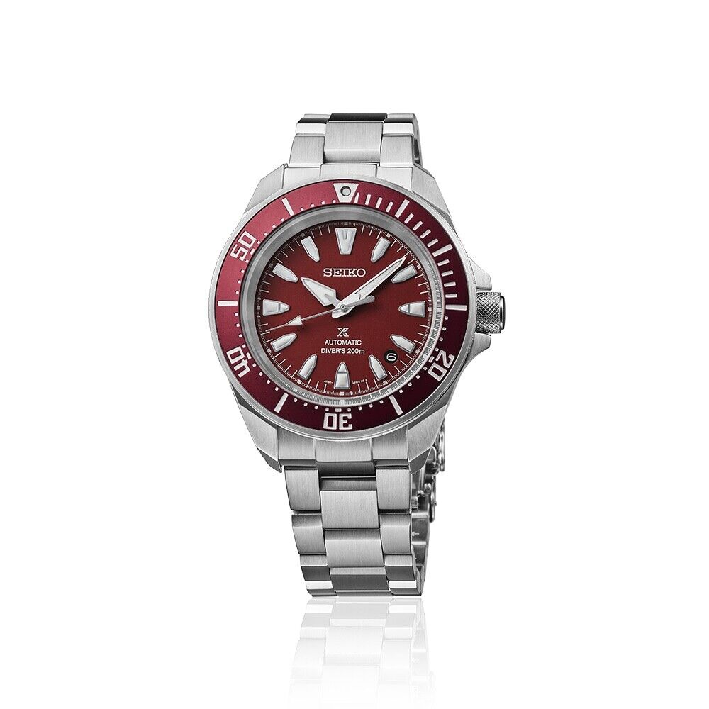 Seiko Prospex Sea Diver's 200M Red Dial 41.7 MM Automatic Watch SRPL11K1