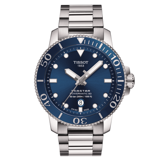 Tissot Seastar 1000 Powermatic 80 Blue Dial SS 43 MM Watch T120.407.11.041.03