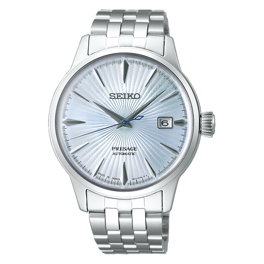 *PRE-ORDER* Seiko Presage Cocktail Blue Sunray Dial Automatic SS Watch - SRPE19J1